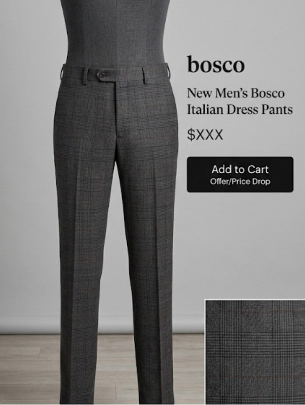 Bosco | 30 | Italian Dress Pants For Men